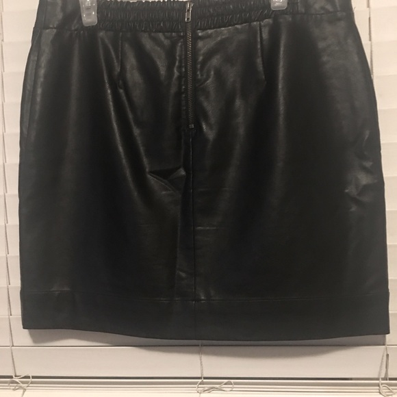 Faux Leather Black Mini Skirt - Picture 5 of 5